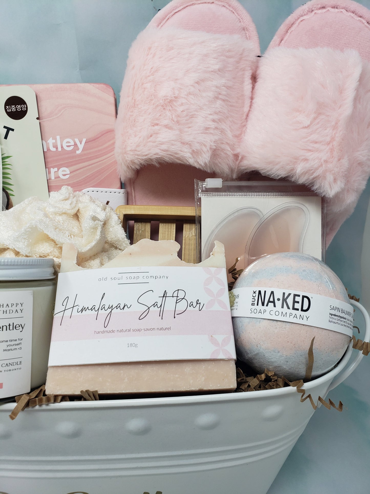 Christmas Gift Basket For Women Self Care Christmas Gift Mental Wellness Care Package Slippers Gift Beauty Gift Set Women Holiday Gift Set