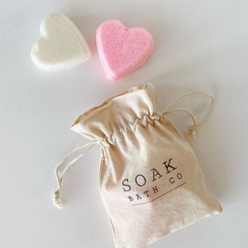 Valentine’s Bath Bombs: 4 Heart Shaped Bath Bombs