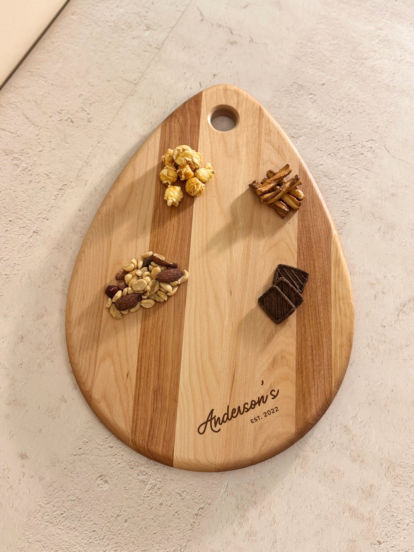 Personalized Wooden Cutting Board Engagement Gift For Couple Engraved Cheese Board Gift Newlyweds Wedding Present Charcuterie Board Gift Set