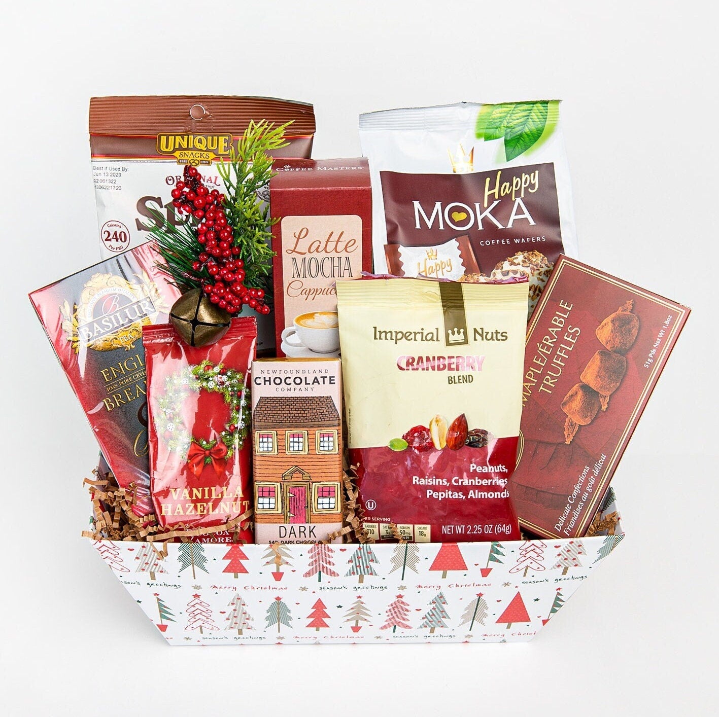 Christmas Holiday Gift Basket Xmas Gift For Her Christmas Gift For Best Friend Christmas Present For Mom Teacher Appreciation Christmas Gift