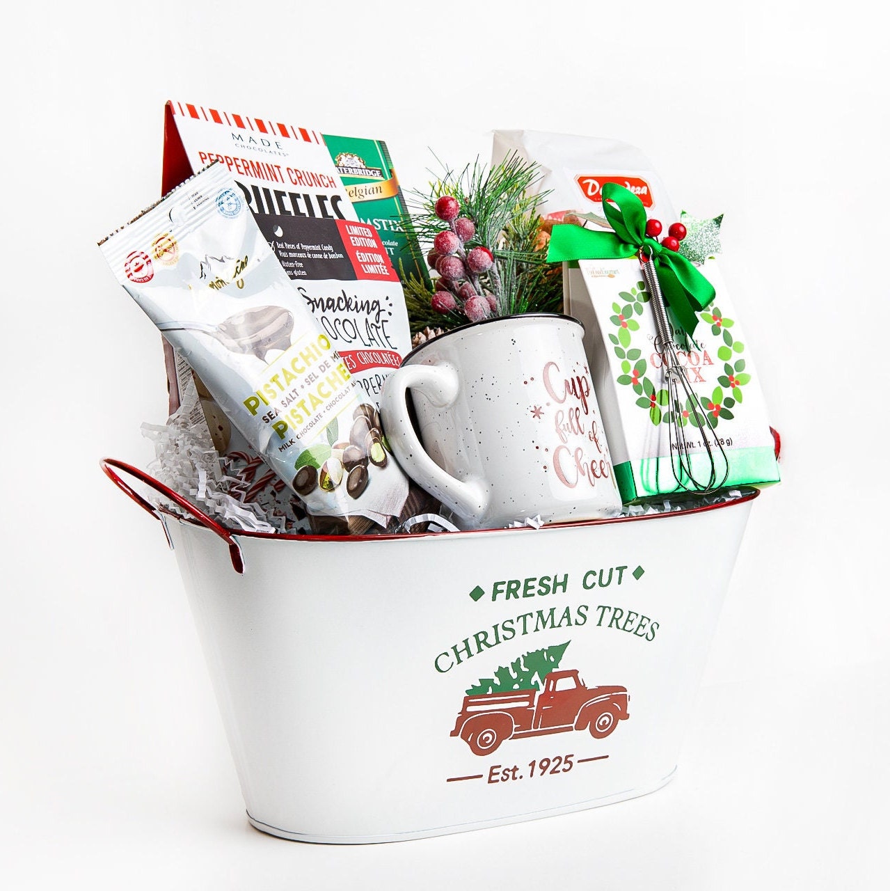 Christmas Gift Basket For Family Christmas Gift Box For Her Thinking of You Gift For Mom Hygge Gift box Holiday Gift For Friend Coworker Dad