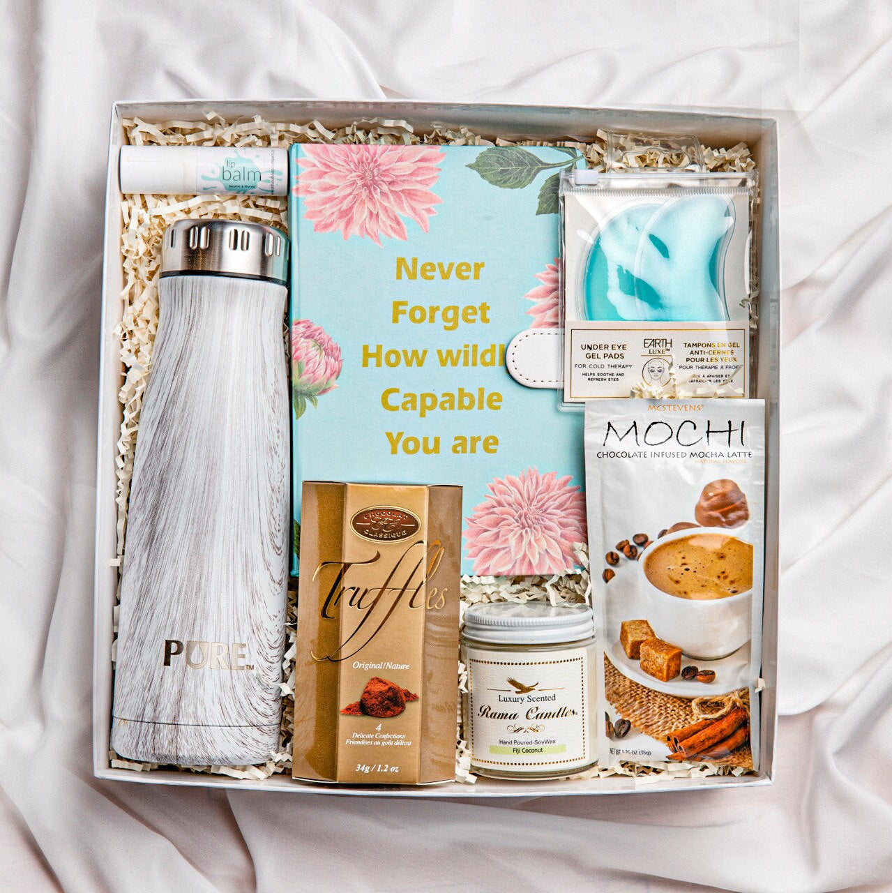 Boss Lady Gift Box with Water Bottle Set Boss Lady Package Travel Care Set Office Retreat Kit Thank You Set Leadership Gift Boss Travel Gift