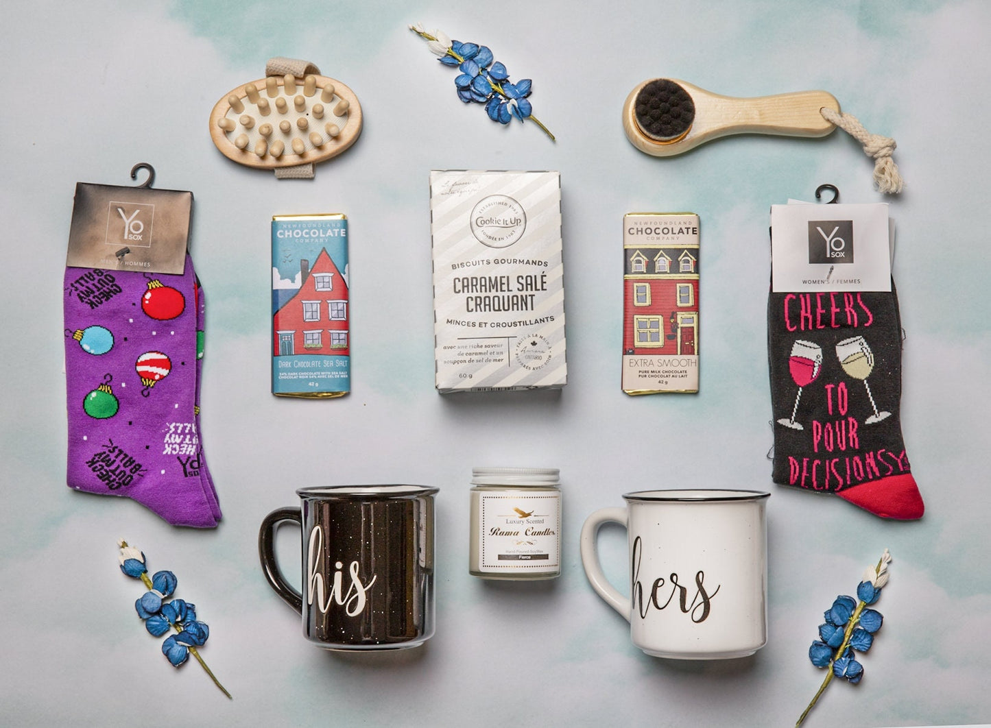 Couple Gift Box with unique couple mugs Engagement Gift Wedding Gift Set His and Her Gift Funny Couple Gift Relaxing Spa Gift For Couple Set