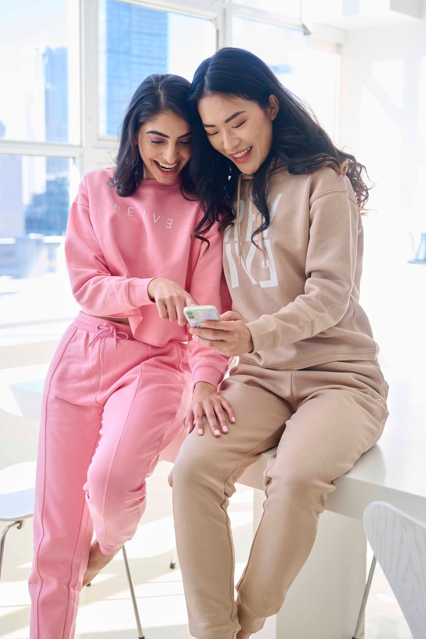 Matching Outfit Set Two Piece Lounge Set Hoodie & Jogger Sweatpants Set Women’s Casual Tracksuit Sweatsuit for Her Streetwear Loungewear Set