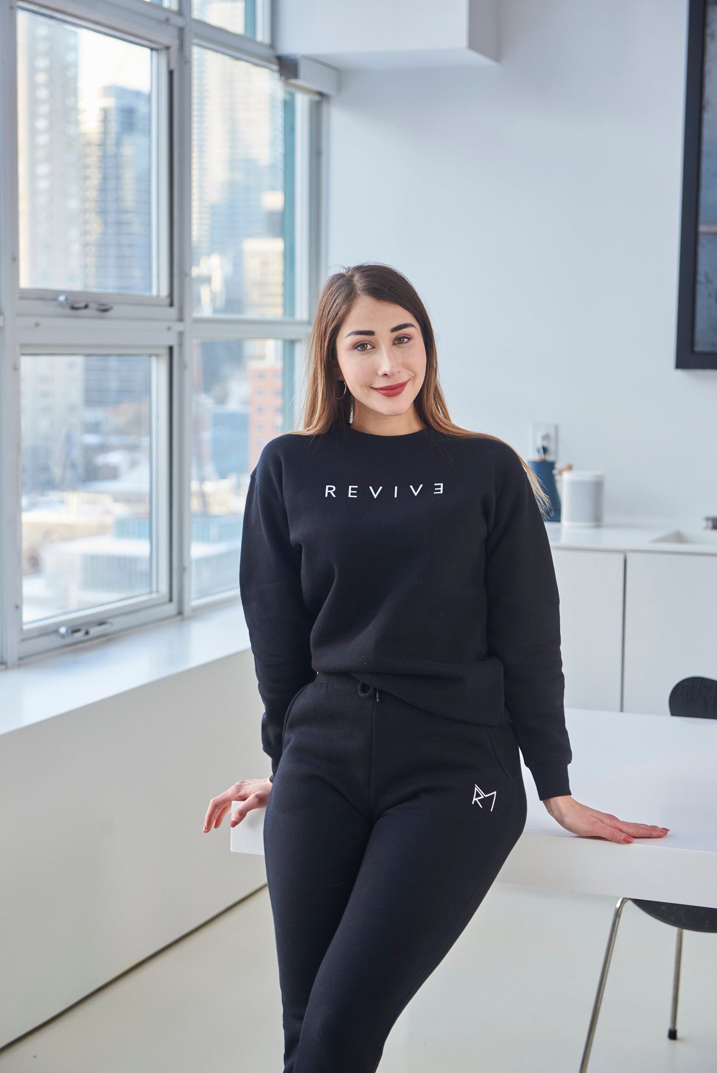 Outfit Set Loungewear Sweatshirt Jogger Sweatpants Set Women Fleece Sweatshirt Jogger Set Women Tracksuit Personalizable Travel Lounge Set
