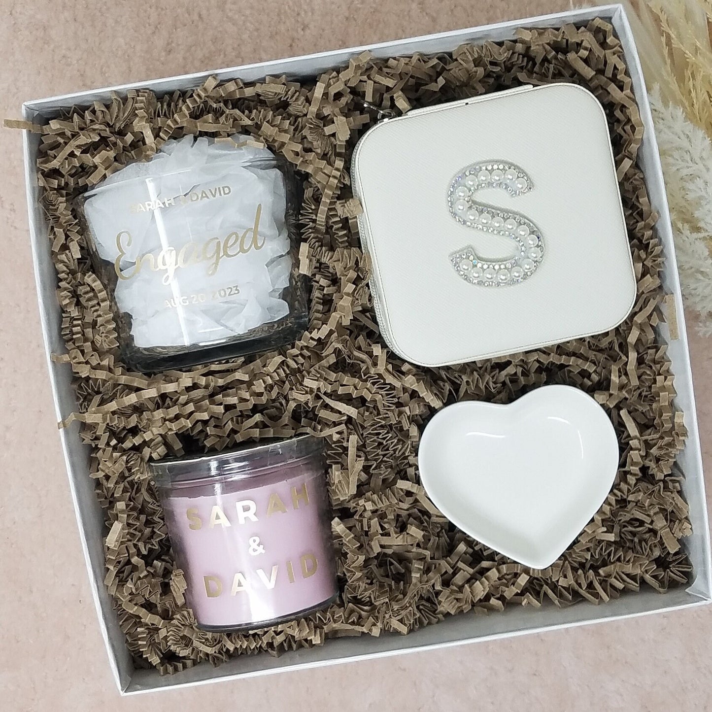 Custom Engagement Gift Box Bride To Be Wedding Gift Bridal Wedding Care Package For Future Mrs Bridal Shower Personalizable Engagement Gift