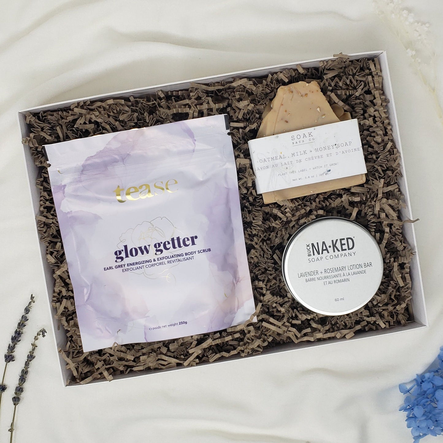 Personalized Candle Gift Box Tea Gift Set Self Care Gift Basket Pampering Gift Birthday Housewarming Gift Women Care Package Custom Gift Her