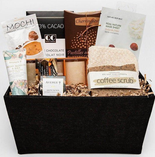 Coffee Lover Gift Basket For Women's Self Care Gift Her Coffee Tea Gift Set Tea Get Well Soon Gift Coffee Gift Package Tea And Treats Gift