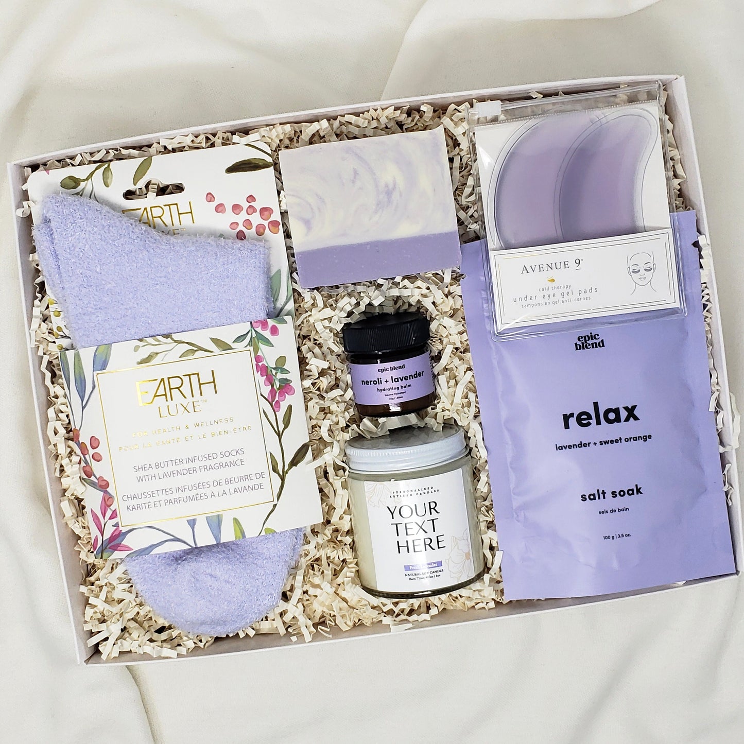 Best Friend Birthday Gift Self Care Gift Box For Her Care Package Wellness Gift Women Spa Gift Set Custom Candle Gift Thank you Gift Basket