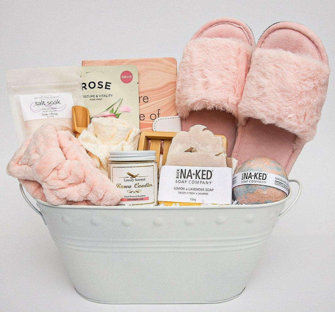 Women Self Care Gift Basket Luxury Beauty Box Mental Wellness Care Package Birthday Gift Box for Her Relaxing Gift Set for Best Friend