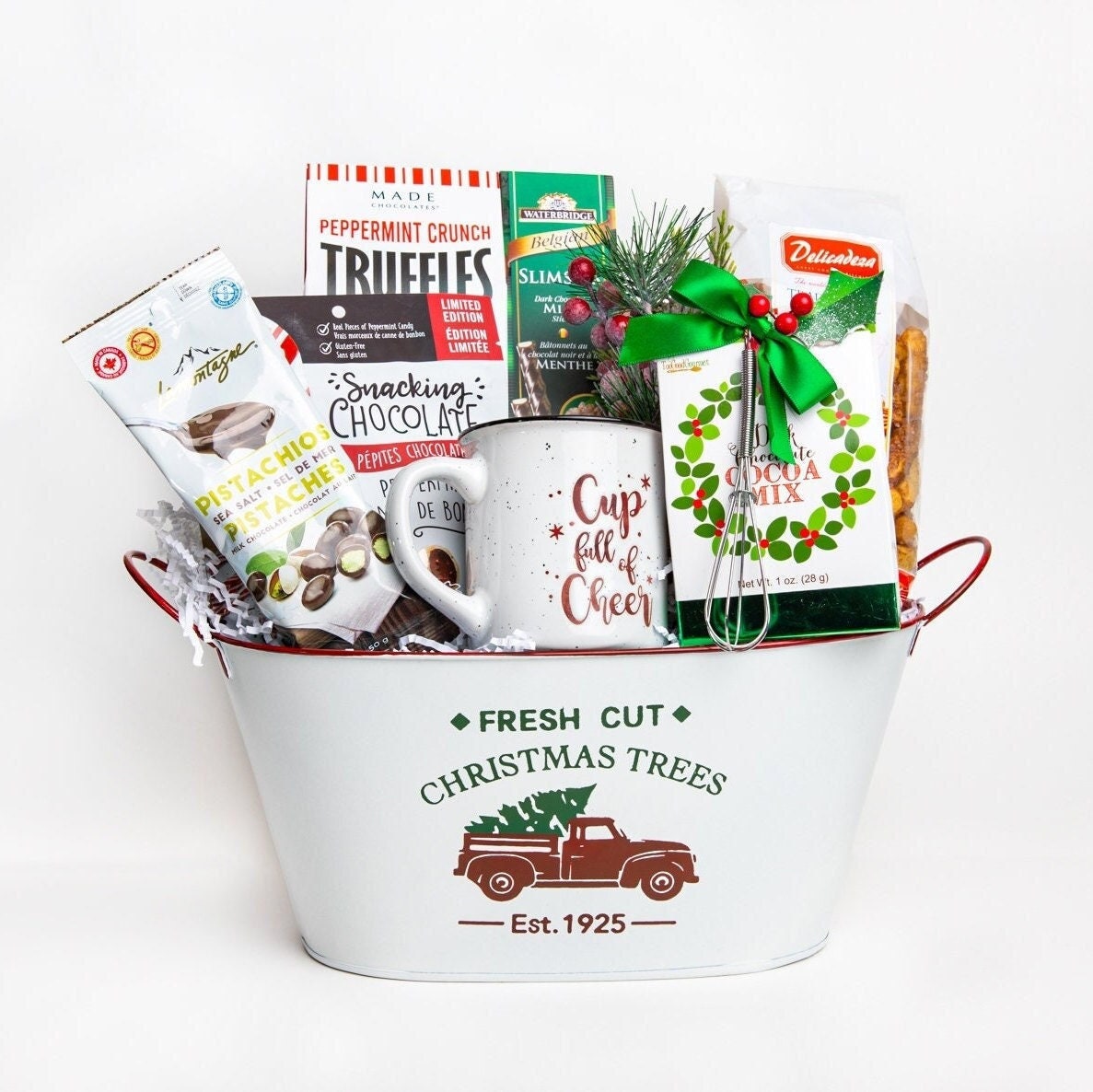 Christmas Gift Basket For Family Christmas Gift Box For Her Thinking of You Gift For Mom Hygge Gift box Holiday Gift For Friend Coworker Dad