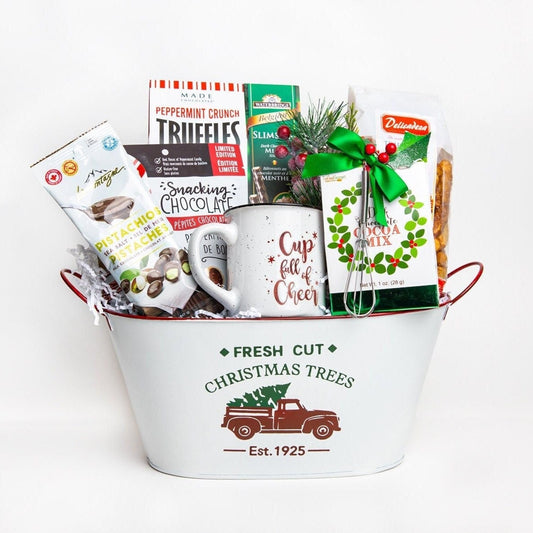 Christmas Gift Basket For Family Christmas Gift Box For Her Thinking of You Gift For Mom Hygge Gift box Holiday Gift For Friend Coworker Dad