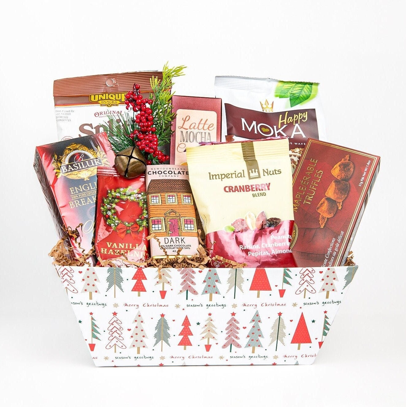 Christmas Holiday Gift Basket Xmas Gift For Her Christmas Gift For Best Friend Christmas Present For Mom Teacher Appreciation Christmas Gift