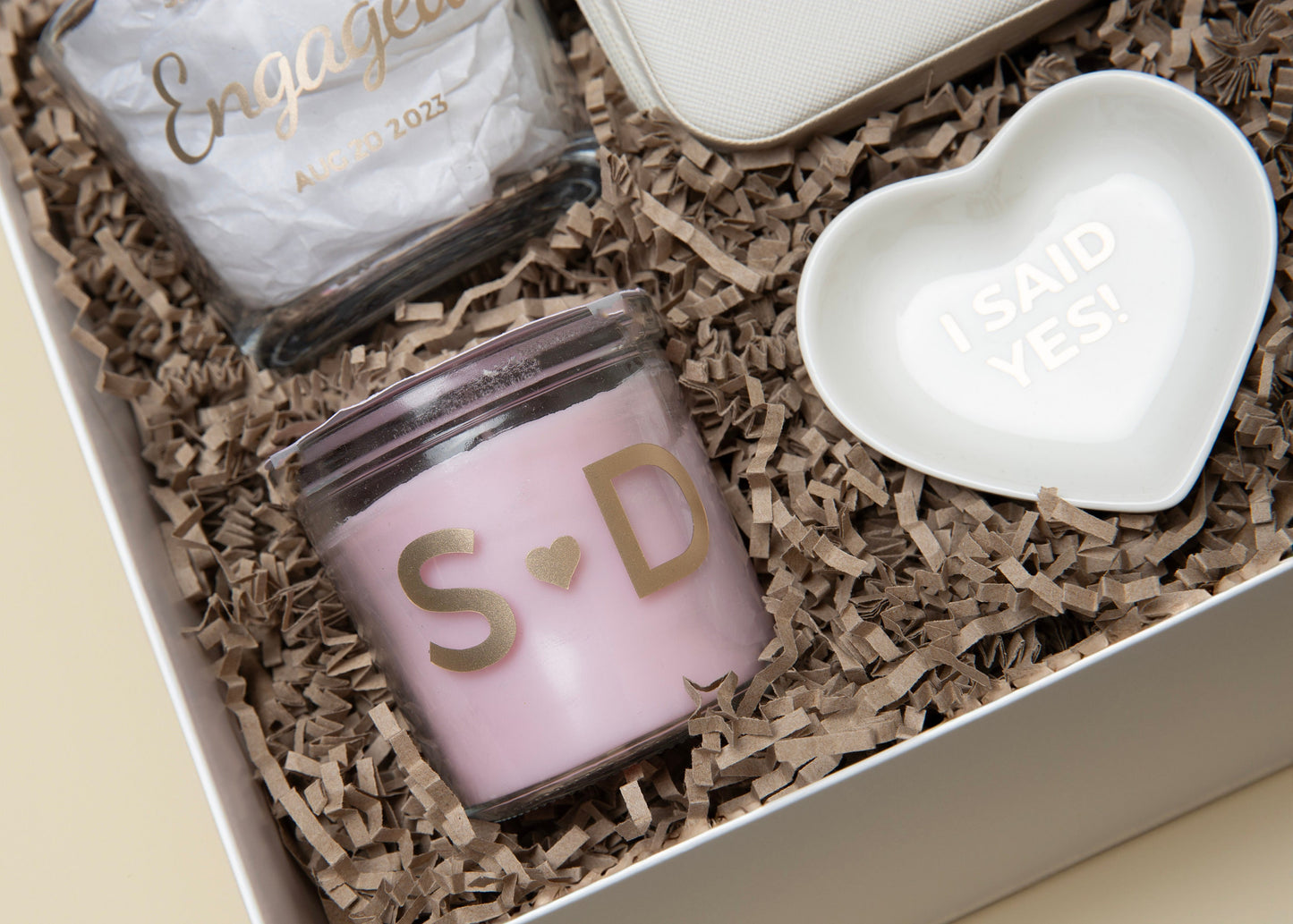 Custom Engagement Gift Box Bride To Be Wedding Gift Bridal Wedding Care Package For Future Mrs Bridal Shower Personalizable Engagement Gift