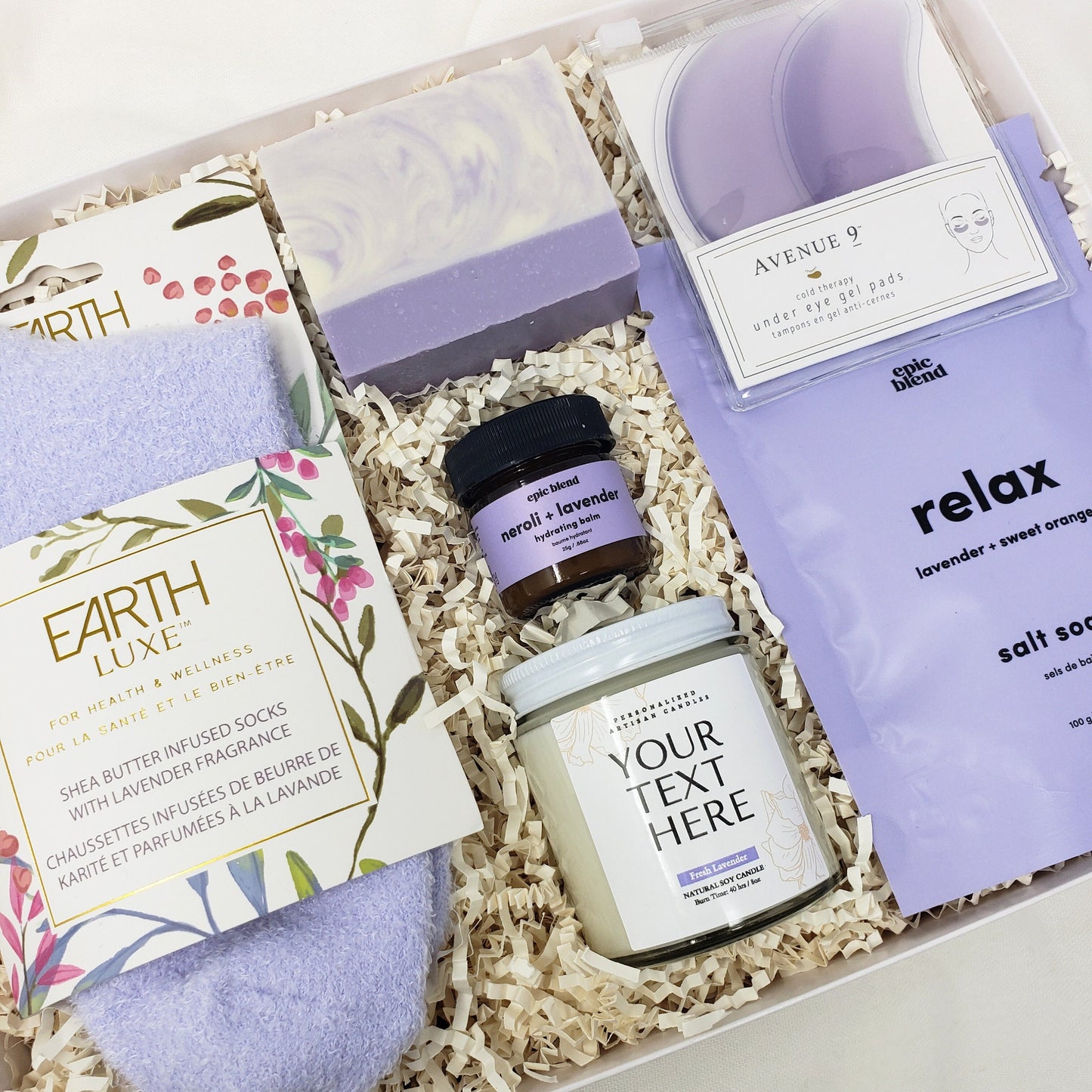 Best Friend Birthday Gift Self Care Gift Box For Her Care Package Wellness Gift Women Spa Gift Set Custom Candle Gift Thank you Gift Basket