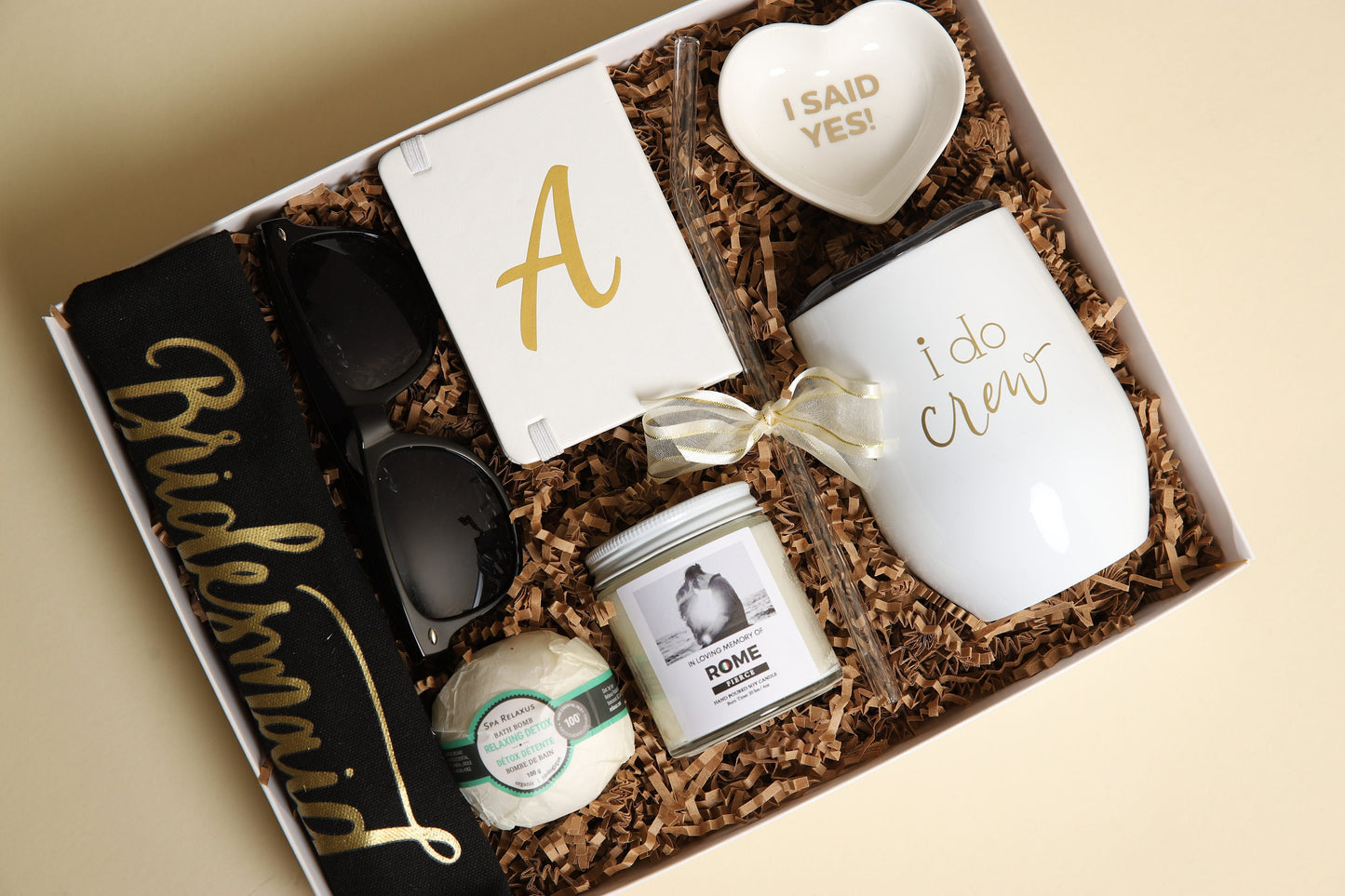 Bridesmaid Proposal Gift Box Personalized box Engagement Bridal Shower Wedding Party Gifts Maid of Honor Gift Set Customizable Bridal Party