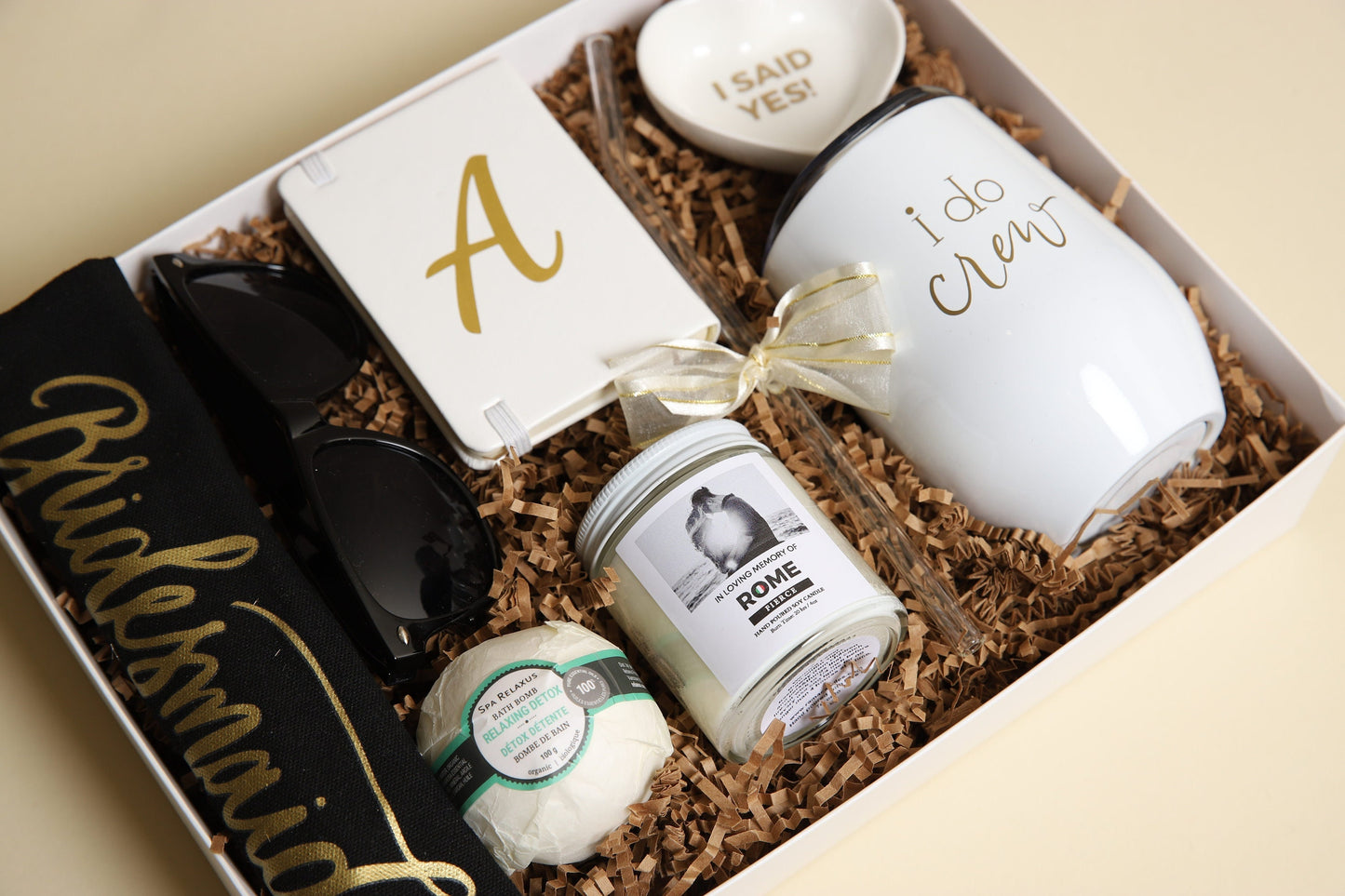 Bridesmaid Proposal Gift Box Personalized box Engagement Bridal Shower Wedding Party Gifts Maid of Honor Gift Set Customizable Bridal Party