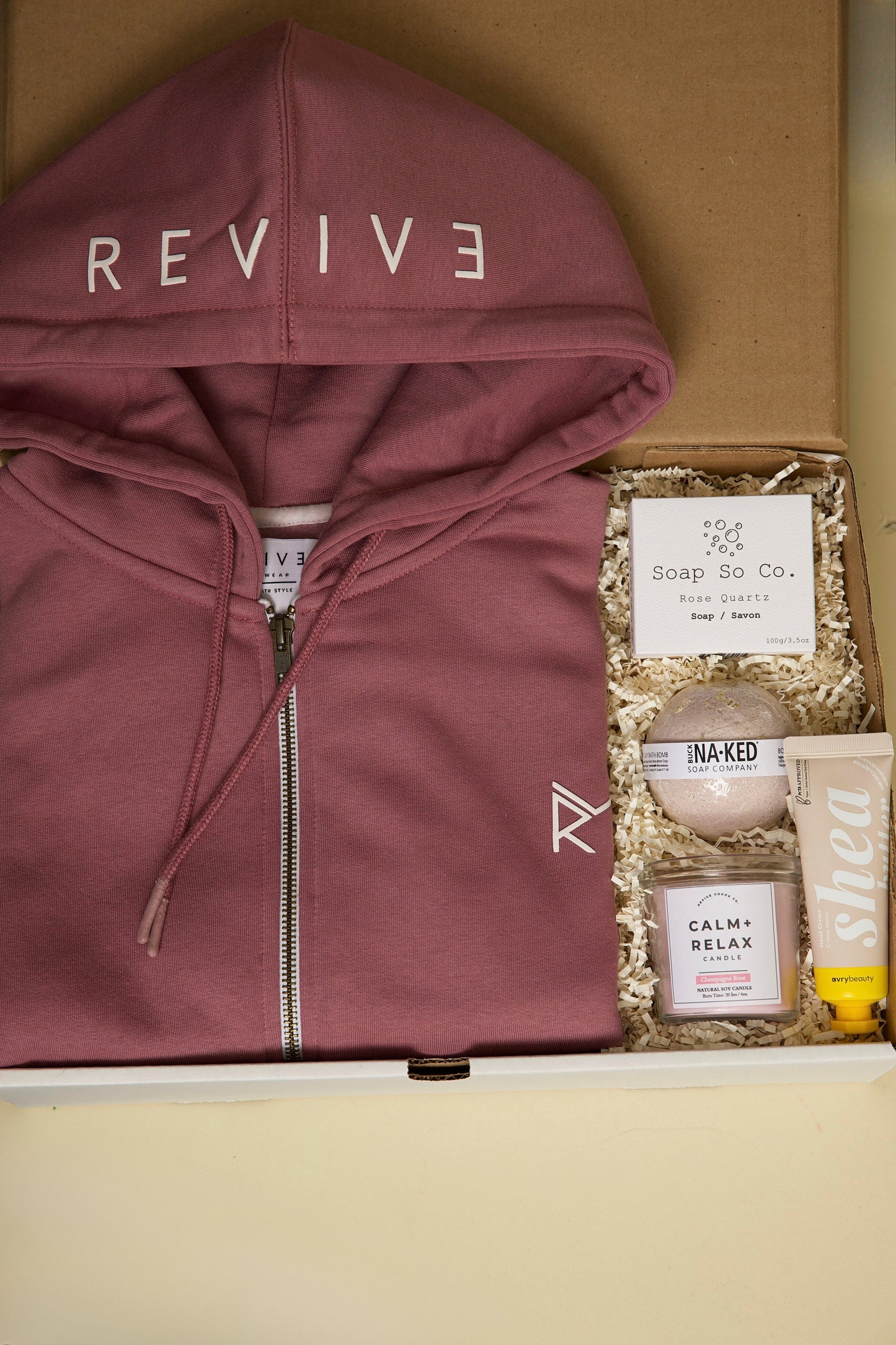 Holiday Self Care Package For Her Birthday Pampering Gift Box Christmas Gift Women Zip Hoodie Jogger Set Personalized Gift Basket For Women
