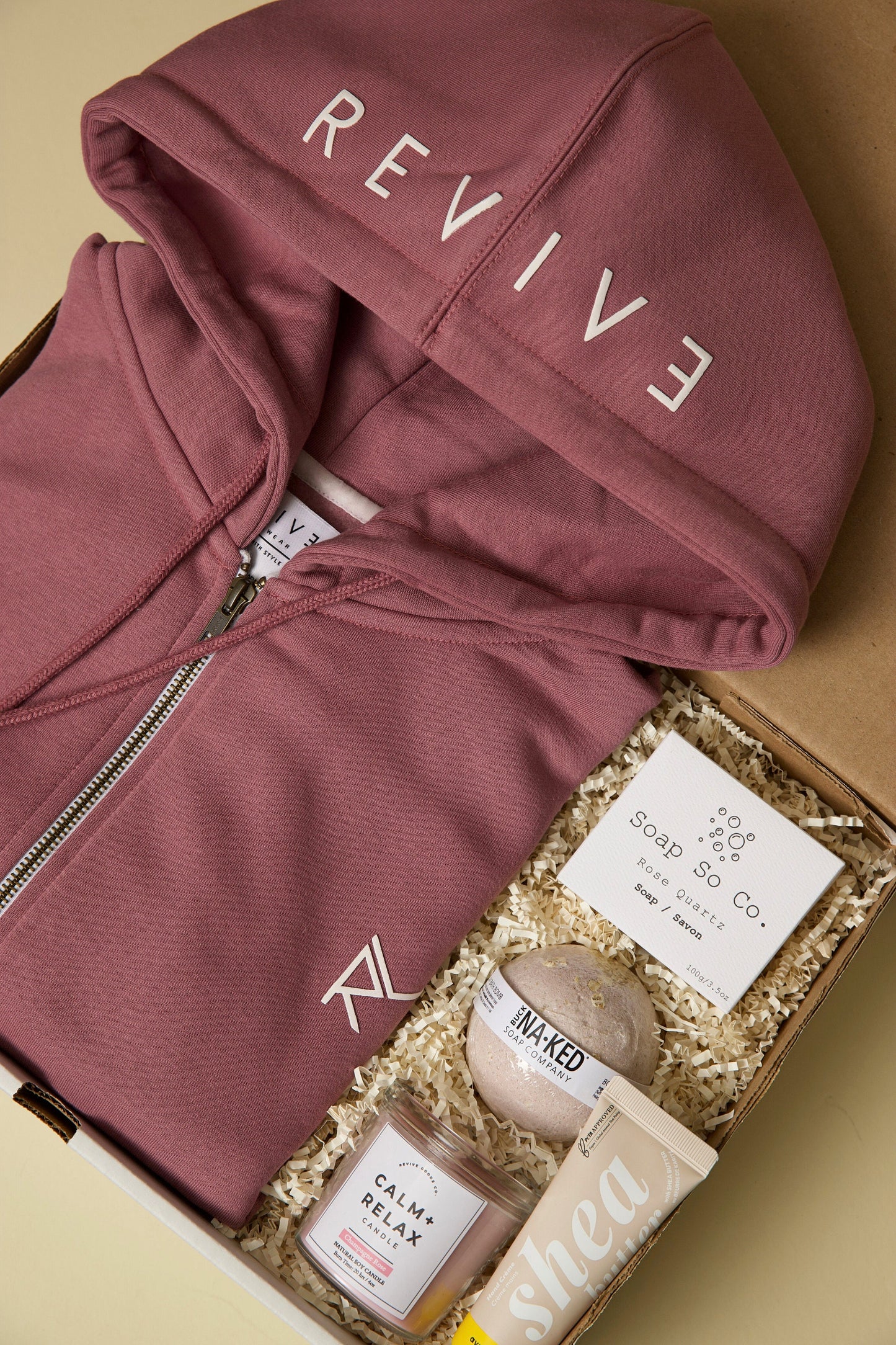 Holiday Self Care Package For Her Birthday Pampering Gift Box Christmas Gift Women Zip Hoodie Jogger Set Personalized Gift Basket For Women