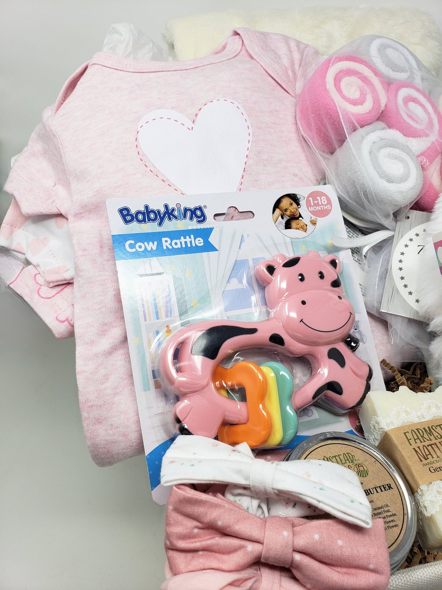 Baby Girl Gift Basket Baby Shower Gift For Mom To be Girl Newborn Gift Custom New Baby Gift Personalized Gift Basket Congratulations Gift