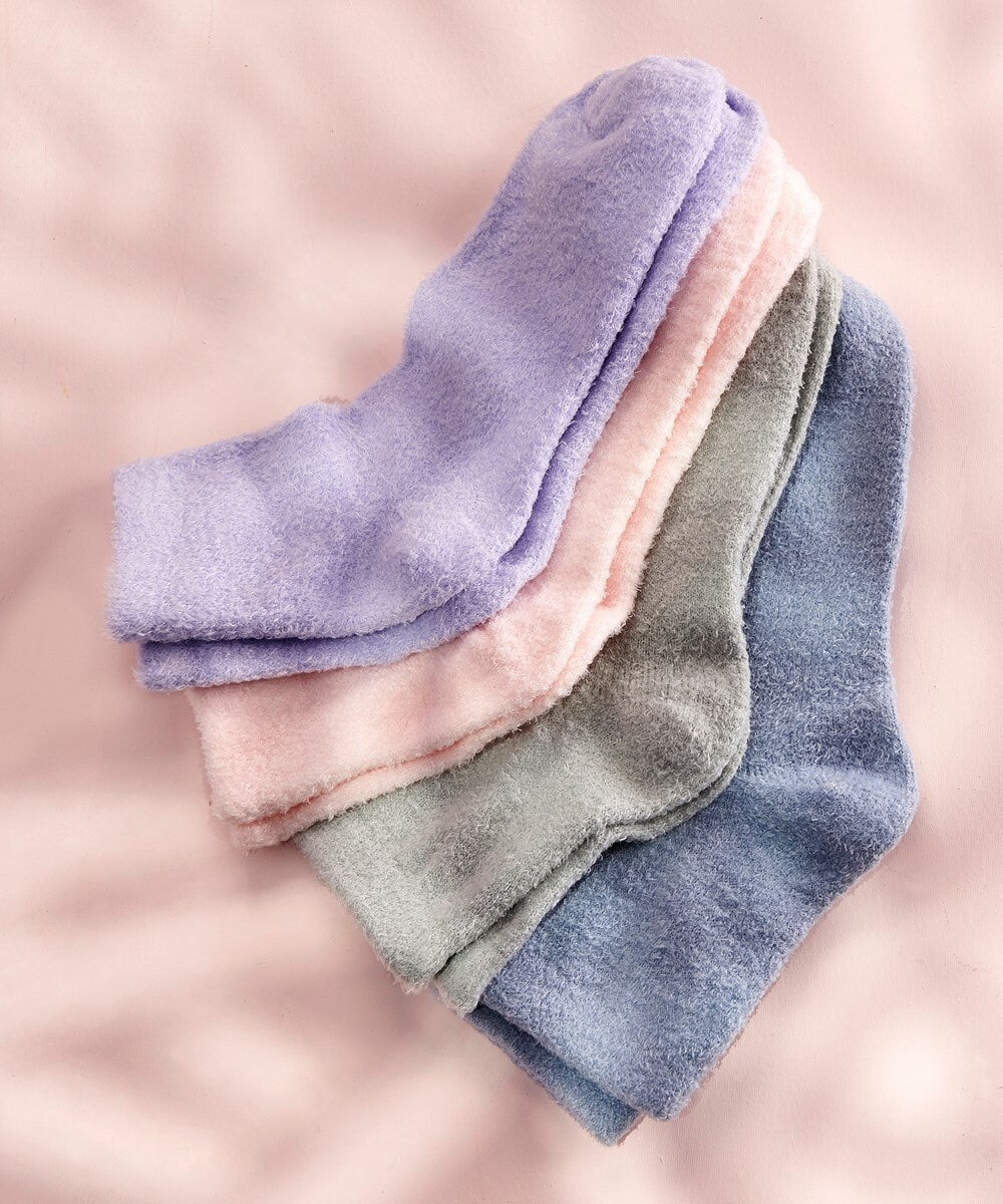 Cozy Socks Women Shea Butter Infused Socks Aloe Infused Socks Fuzzy Winter Socks Cozy Socks Gift Self Care Socks Gift For Her Mom Wife Gift
