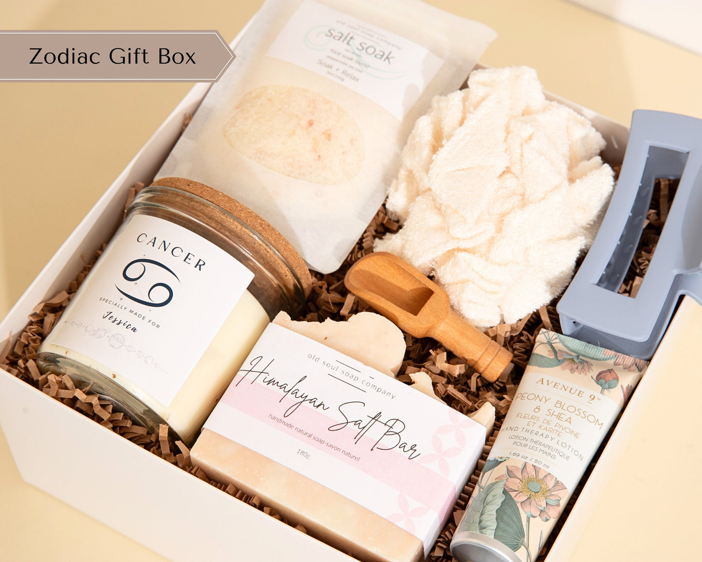 Best Friend Birthday Gift Box Bestie Birth Flower Gift Her Care Package Girlfriend Zodiac Sign Bday Present SelfCare Gift Her Spa Gift Set