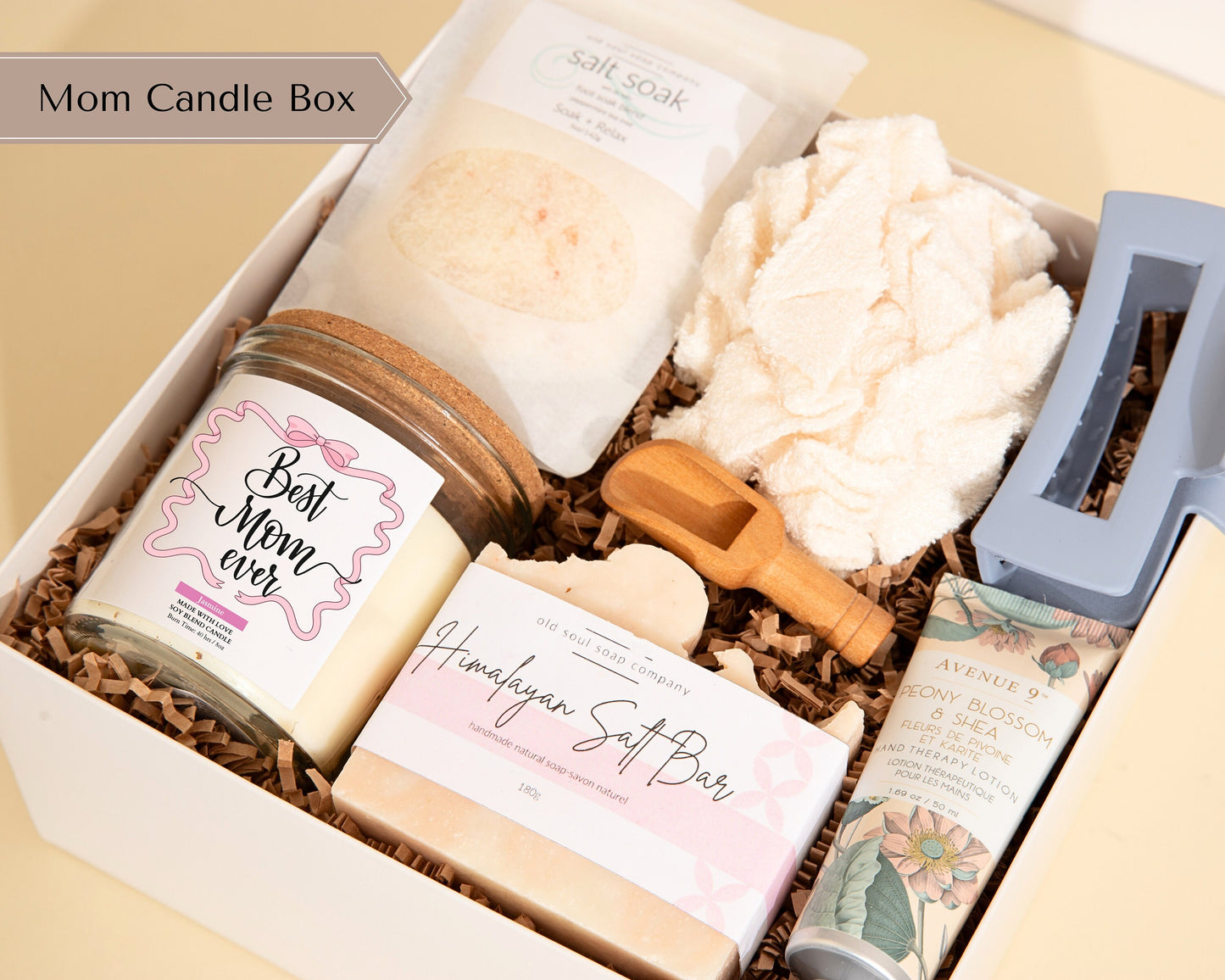 Personalized Birthday Gift Her Bday Present Care Package New Mom To Be Self Care Gift Box Birth Flower Birthday Gift Wellness Gift Box Wife