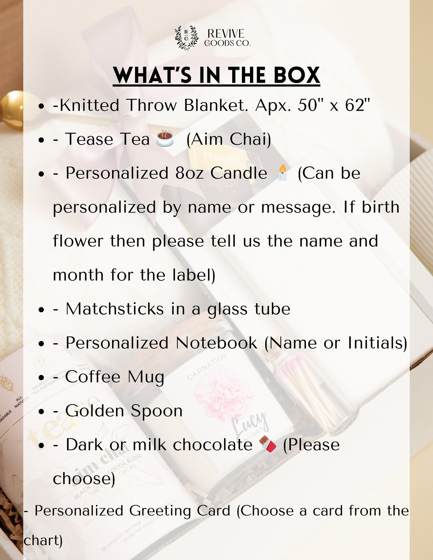 Personalized Birth flower Birthday Gift Box For Her Warm Cozy Care Package with blanket Thank You Gift mentor Coworker Gift For Her Birthday