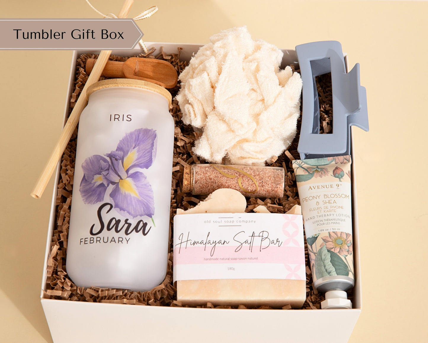 Best Friend Birthday Gift Box Bestie Birth Flower Gift Her Care Package Girlfriend Zodiac Sign Bday Present SelfCare Gift Her Spa Gift Set