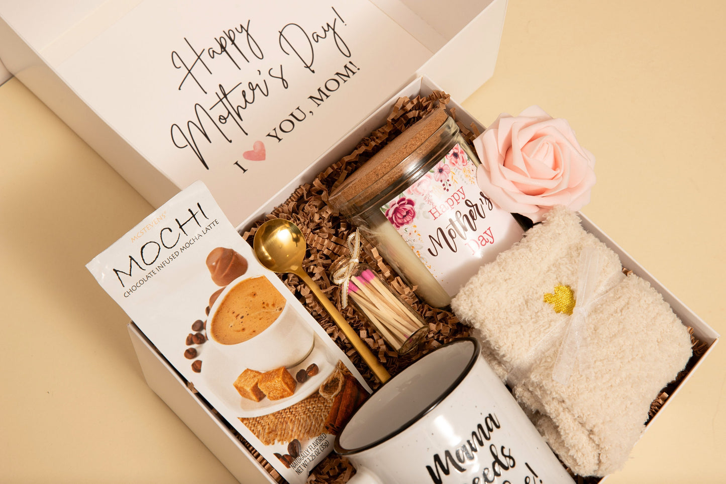Coffee Gift Box Mom Care Package Mothers Day Gift From Daughter Thoughtful Mum Birthday Gift Mama Coffee Mug Personalized Cozy Gift Mom Day