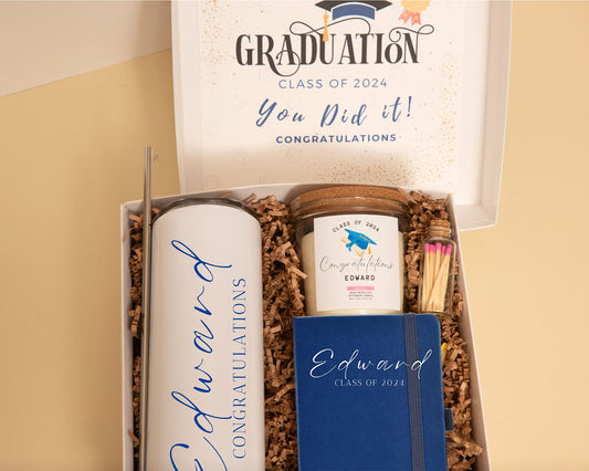 Graduation Gift Him College Graduation Gift Box Personalized Grad Gift Custom Name Tumbler Writing Journal Congratulation Gift Class of 2025