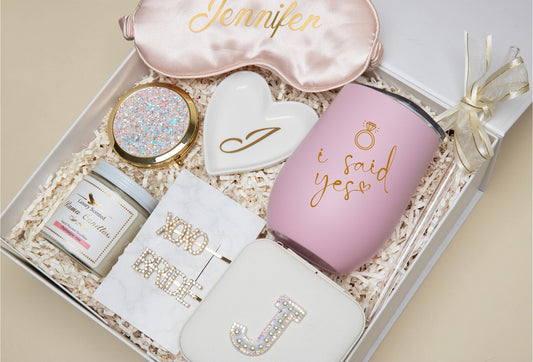 Bride Box Her Engagement Gift Bride To Be Gift Newly Engaged Gift Box Engagement Gift Future Mrs Personalized Bridal Box Her Wedding Gift