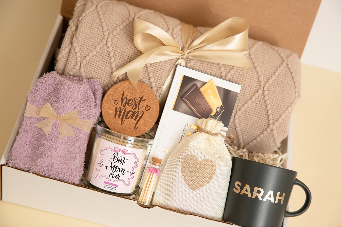 Postpartum Gift For New Mom To Be Gift Basket Care Package For Her Personalized Birthday Gift Mom Relaxation Gift Box Expecting Mother Gift