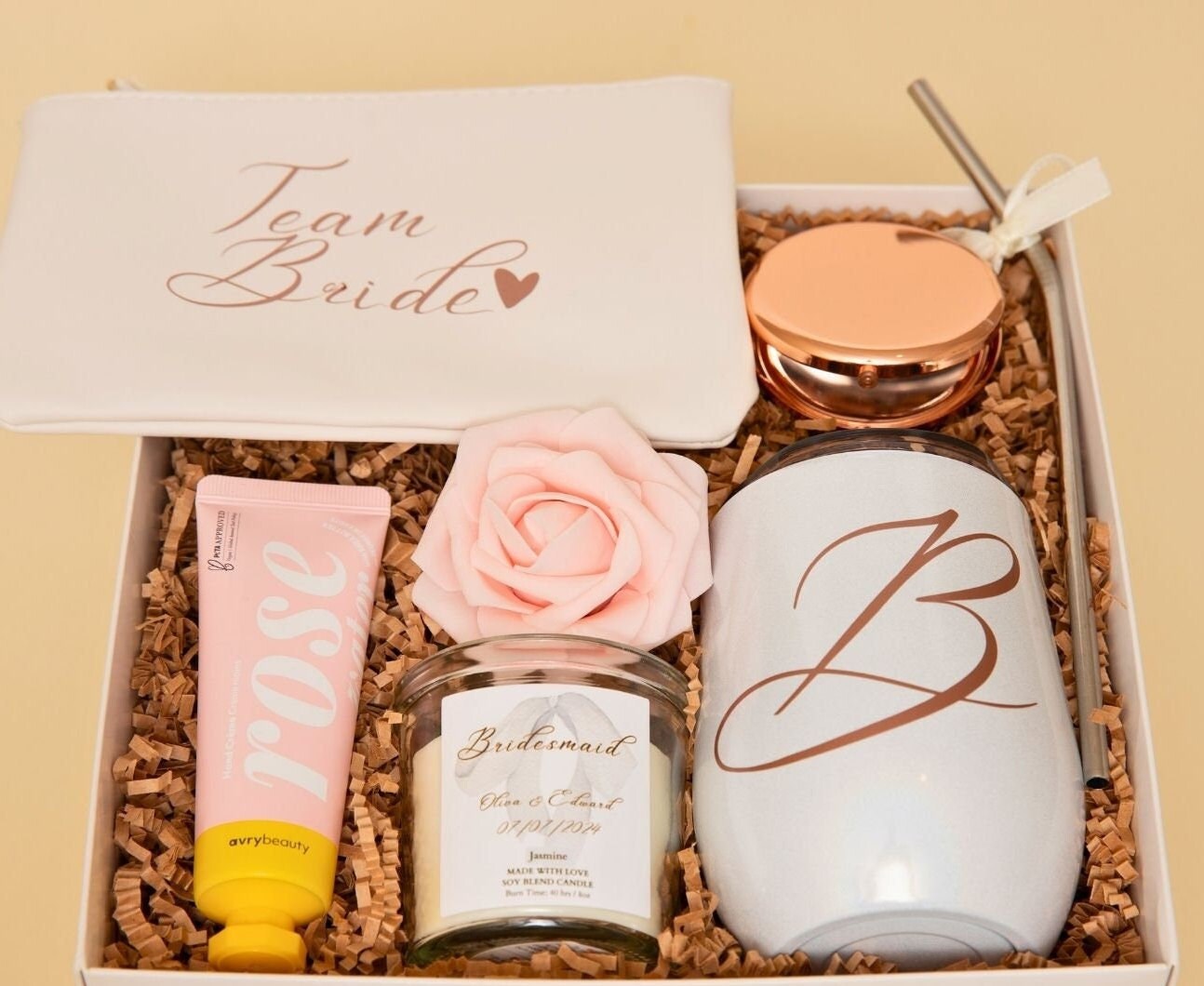 Best Friend Bridesmaid Proposal Box Thankyou Gift Box Bestie Custom Bridesmaid Package Personalized Bridal Shower Gift Basket Engagement Box