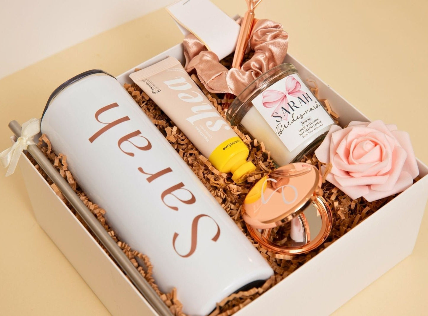 Custom Bridesmaid Proposal Gift Idea Best Friend Bridal Shower Proposal Box Maid of Honor Personalized Tumbler Gift Box Brides Wedding Gift