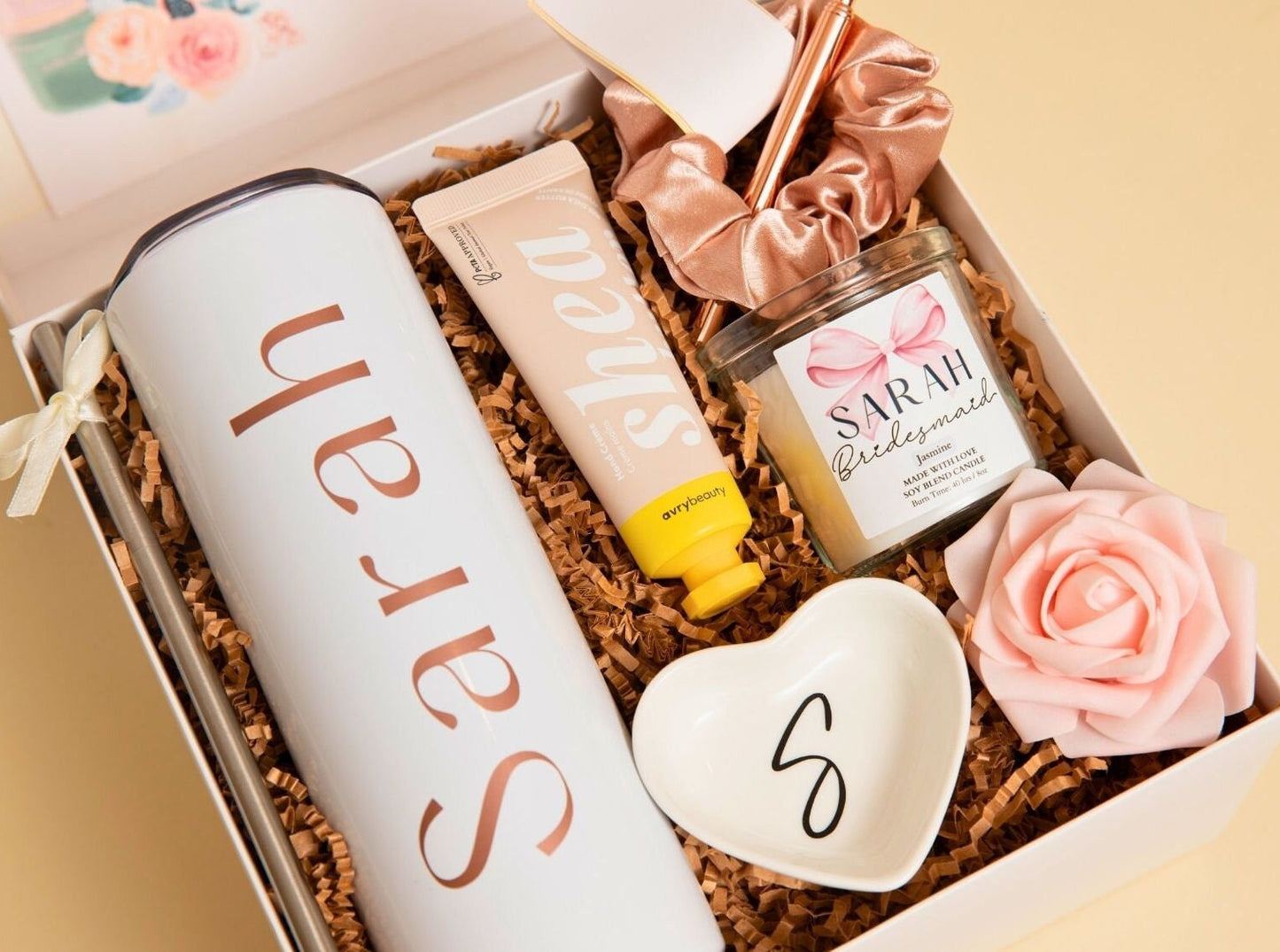 Custom Bridesmaid Proposal Gift Idea Best Friend Bridal Shower Proposal Box Maid of Honor Personalized Tumbler Gift Box Brides Wedding Gift