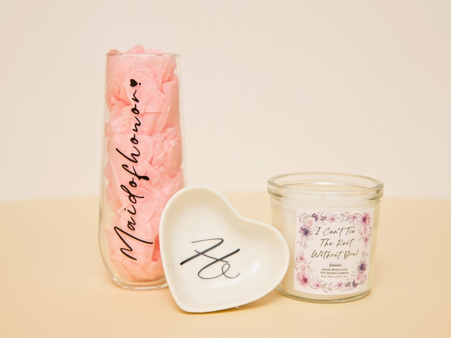 Maid of Honor Proposal Custom Box Bridesmaid Wedding Gift Idea Bridal Shower Personalized Set With Ring Dish Best Friend Bridal Party Gift