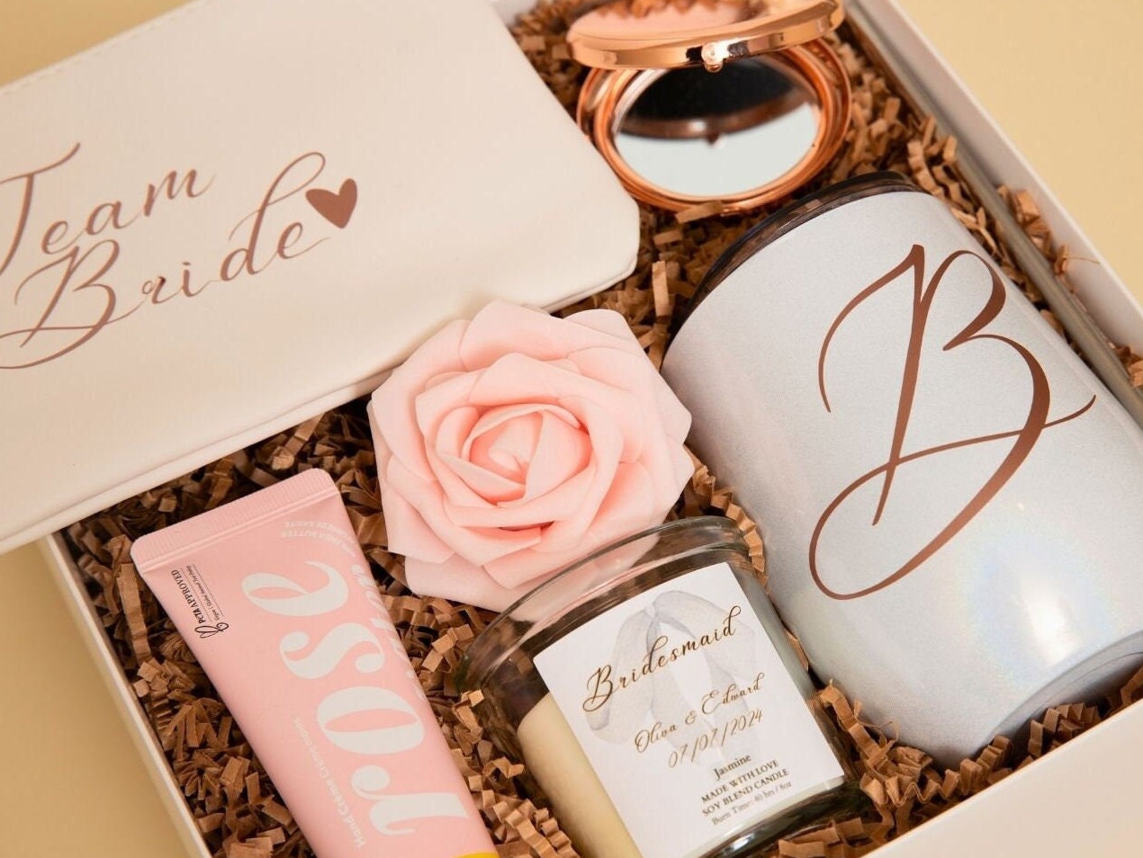 Best Friend Bridesmaid Proposal Box Thankyou Gift Box Bestie Custom Bridesmaid Package Personalized Bridal Shower Gift Basket Engagement Box