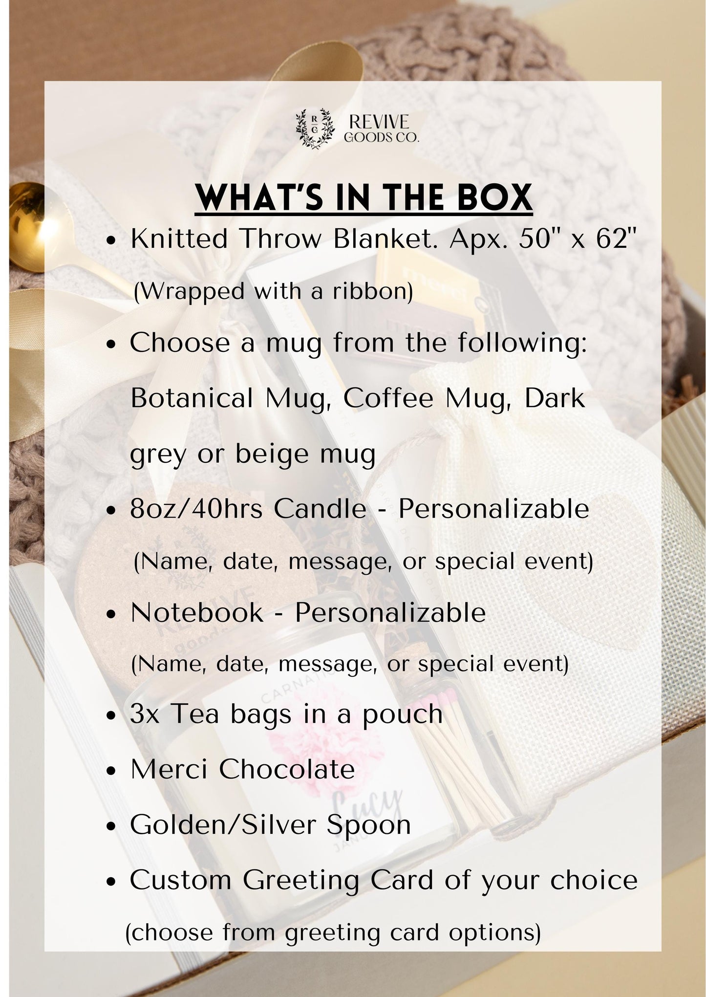 Birth Flower Birthday Gift for Her Personalized Bday Present Friend Gift Idea Hygge Gift Box with Blanket Mom Unique Gift Idea Birth Flower