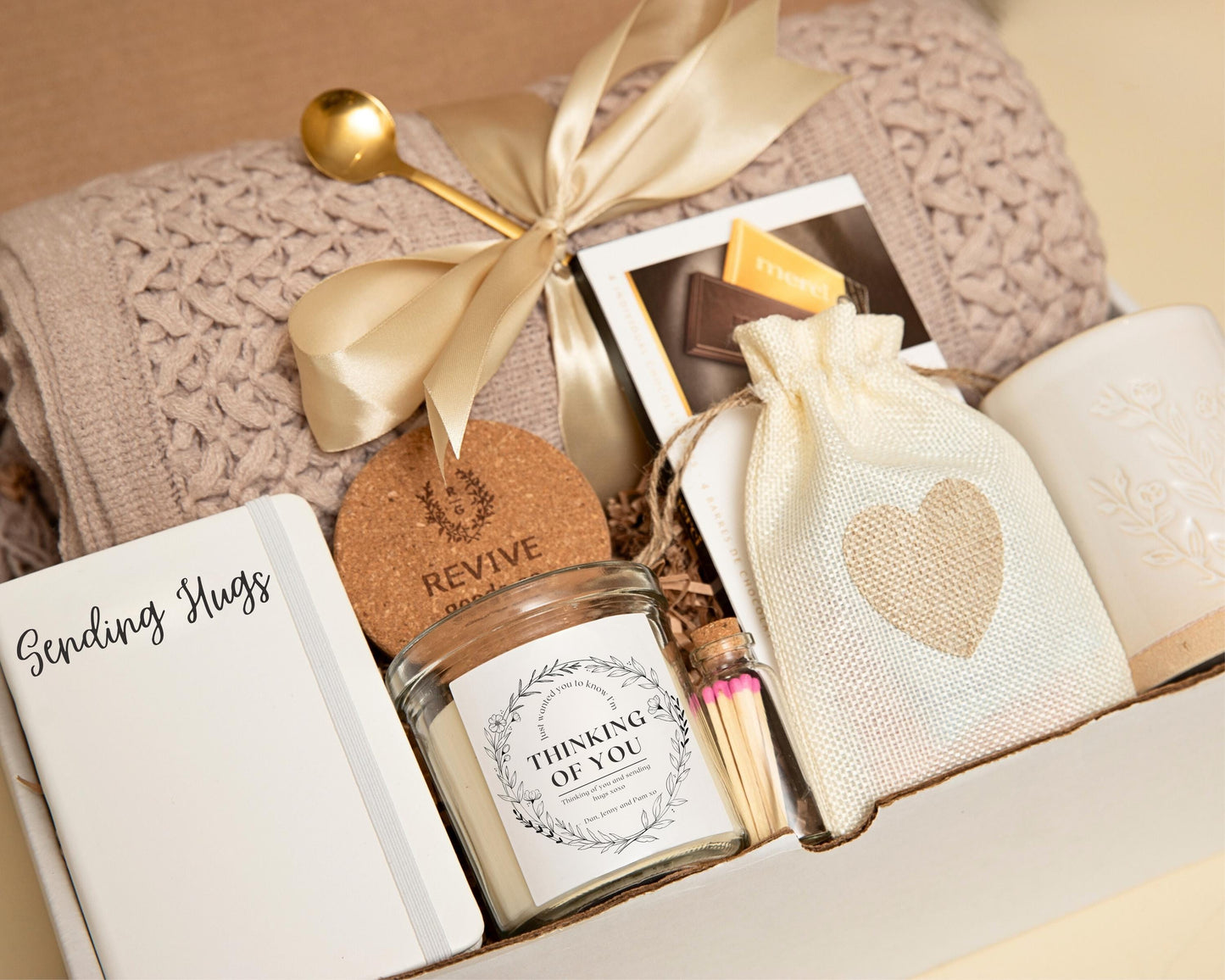 Thinking Of You Gift Idea For Her Sending Hugs Care Package Bereavement Gift Box Condolence Gift Basket Sympathy Gift Him Grief Care Package