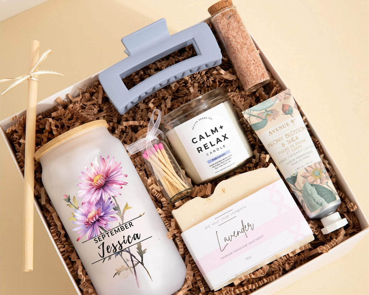 September Birth Flower Gift Idea May Birth Month Birthday Gift Box Personalized Gift Set Her Bday Gift Basket Birth Month Tumbler Bday Gift