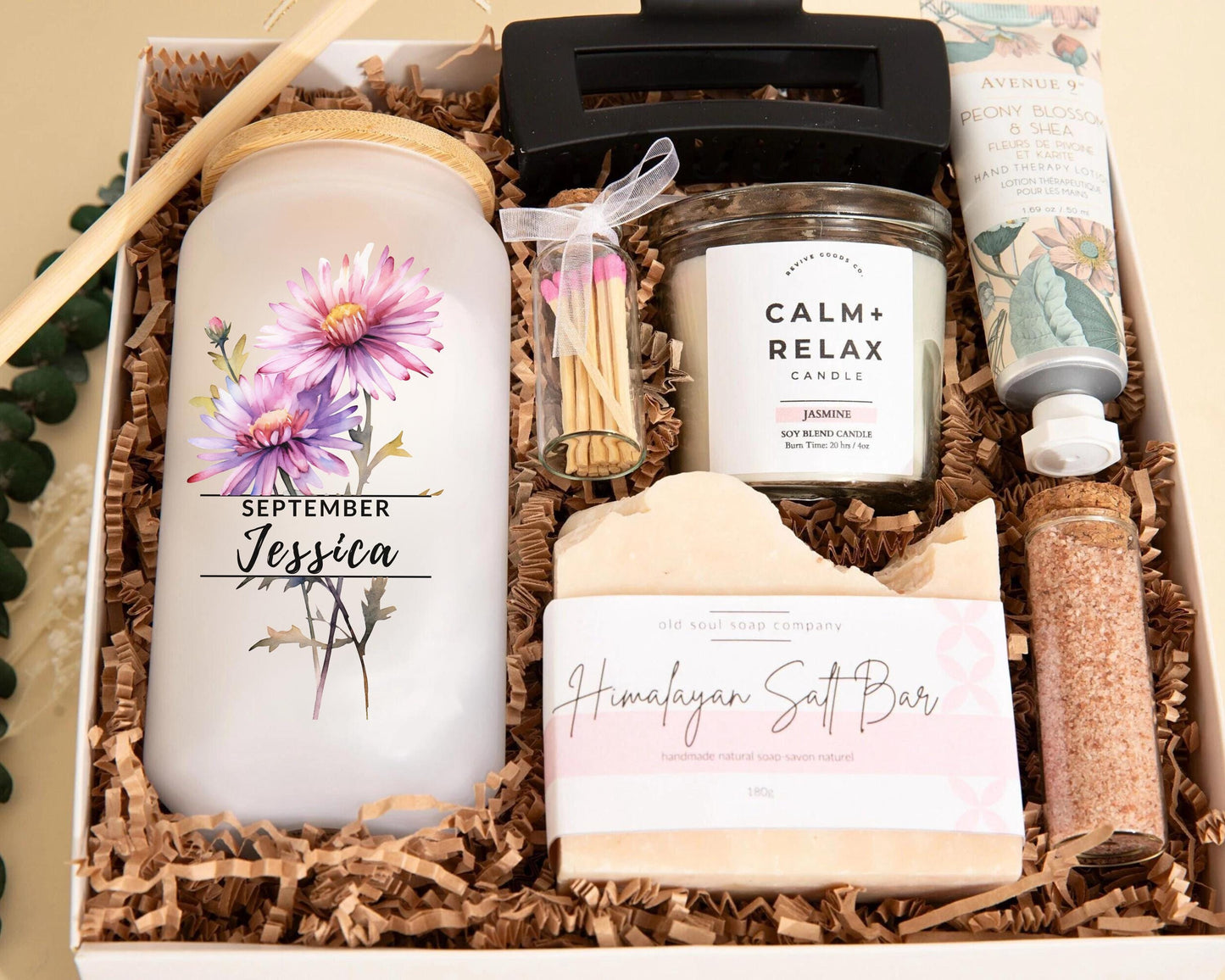 September Birth Flower Gift Idea May Birth Month Birthday Gift Box Personalized Gift Set Her Bday Gift Basket Birth Month Tumbler Bday Gift