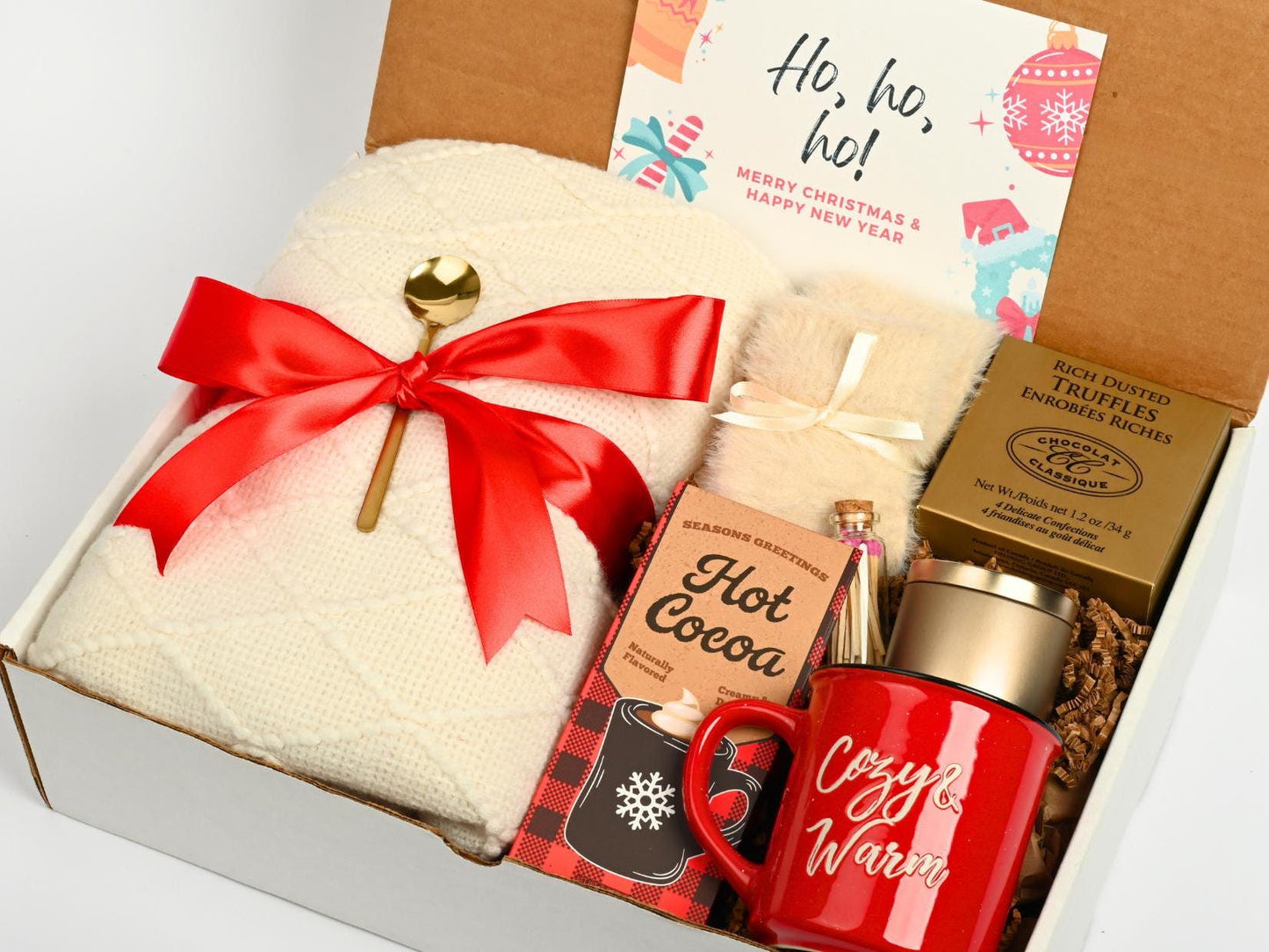 Christmas Hygge Care Family Package Holiday Gift Set For Parents Winter Cozy Gift Basket Selfcare Gift Idea For Women Cozy Fall Gift Set Mom
