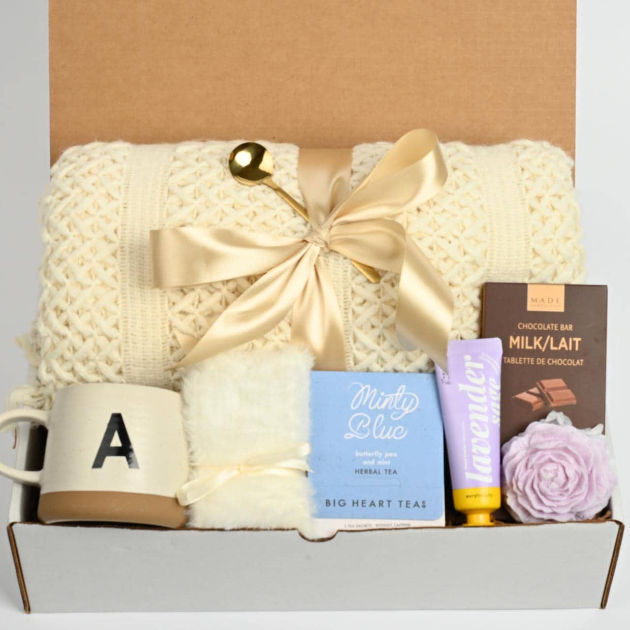 Holiday Gift Box Christmas Care Package Gift Idea Her Festive Gift Basket Personalized Hygge Gift Her Self Care Gift Set Cozy Gift For Women