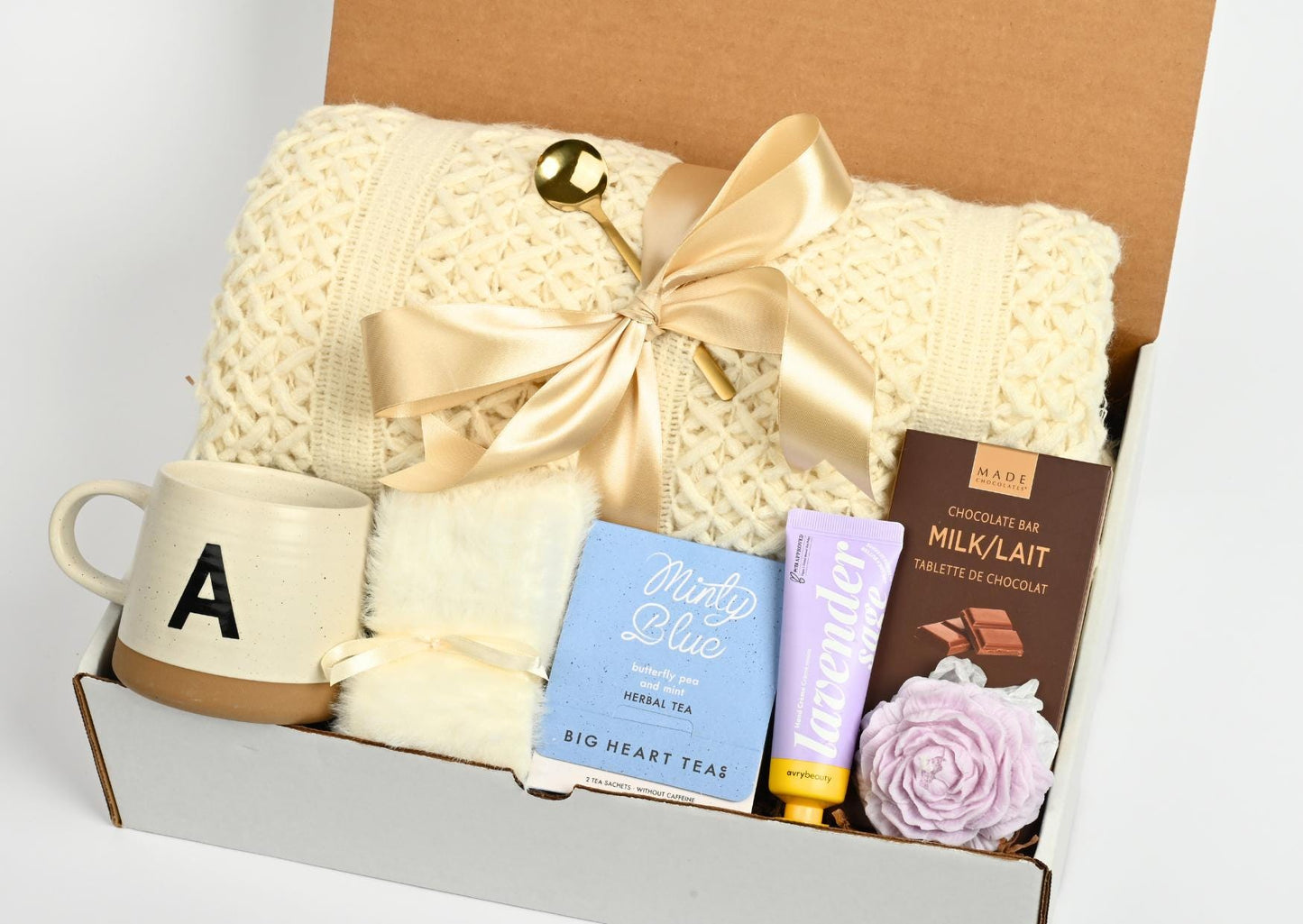 Holiday Gift Box Christmas Care Package Gift Idea Her Festive Gift Basket Personalized Hygge Gift Her Self Care Gift Set Cozy Gift For Women
