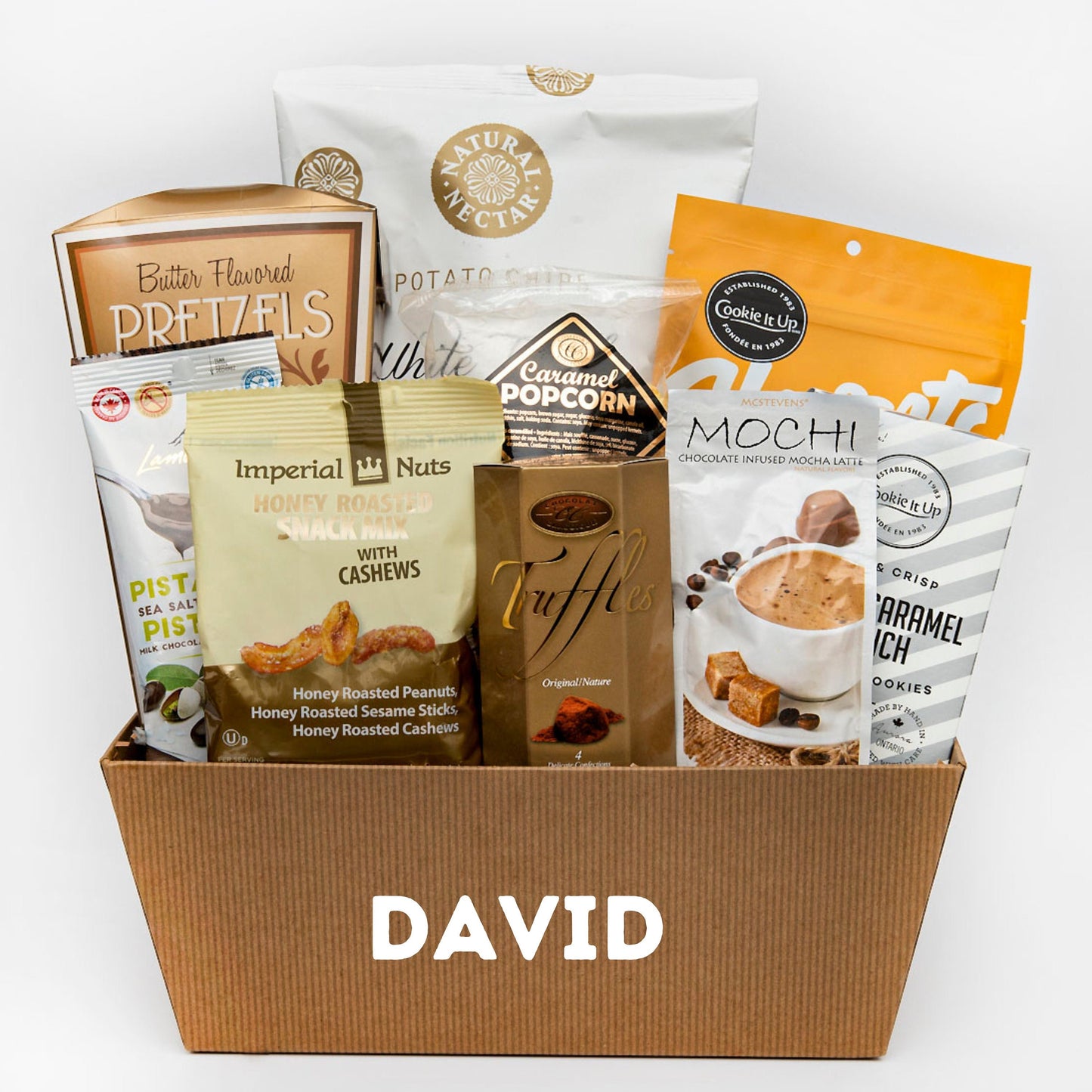 Customized Christmas Treat Basket Holiday Care Package Coffee Lover Gift Box Family Housewarming Gift Basket For Women Handmade Treat Basket