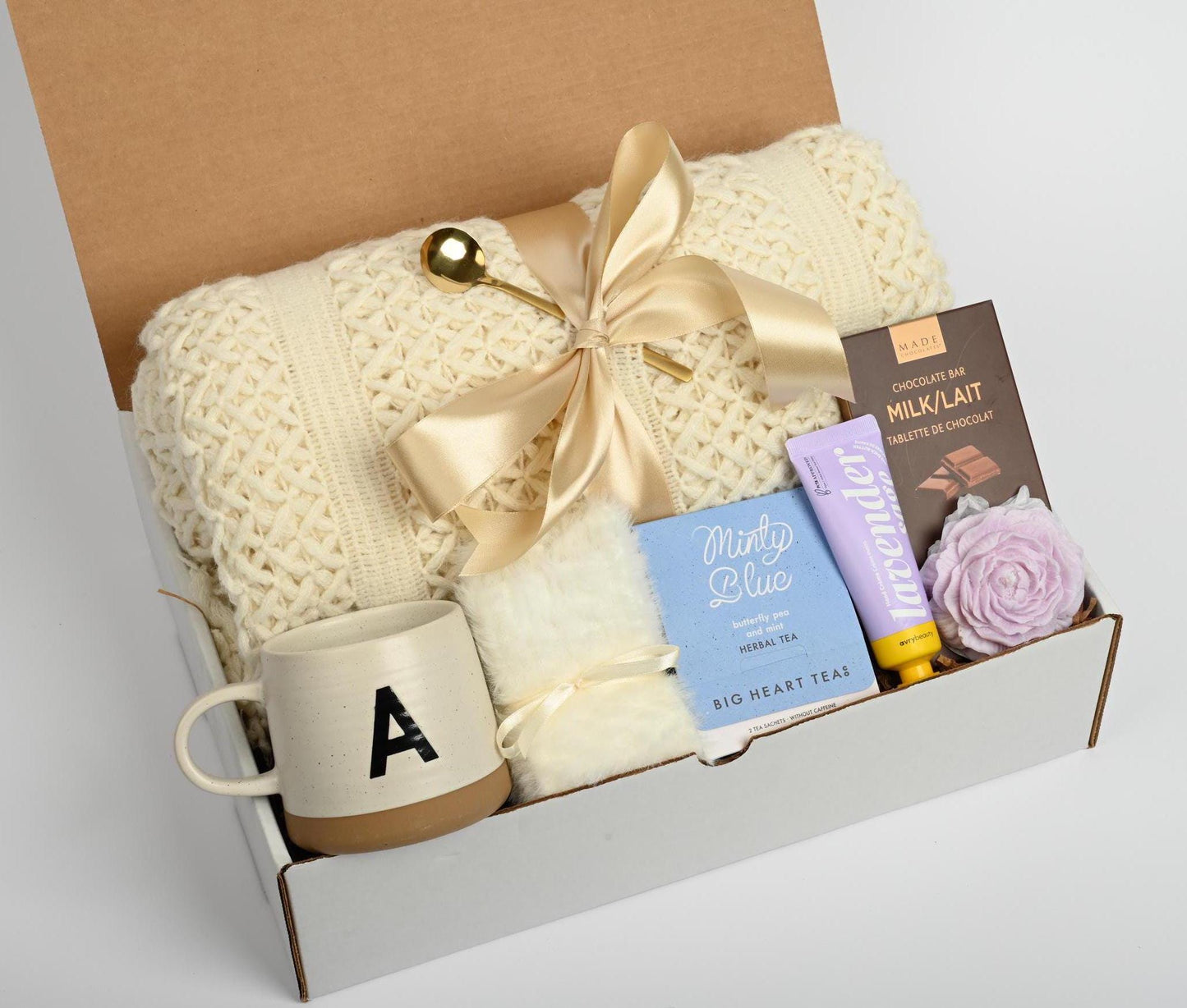 Holiday Gift Box Christmas Care Package Gift Idea Her Festive Gift Basket Personalized Hygge Gift Her Self Care Gift Set Cozy Gift For Women