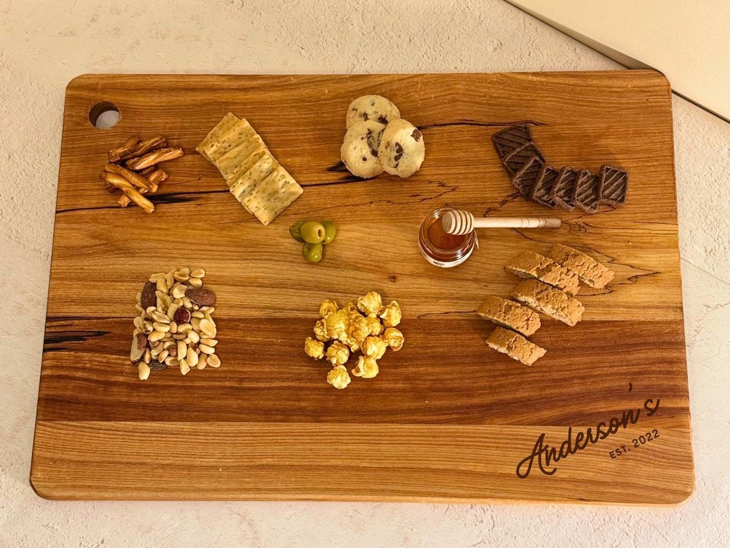 Custom Cheese Board Engraved Family Name Cutting Board for Wedding Kitchen Present Personalized Family Gift Housewarming Charcuterie Board