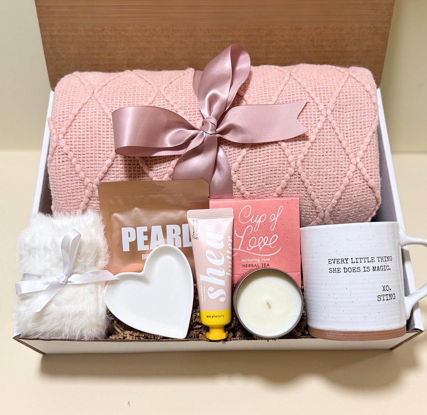 Birthday Gift Care Package for Friend Wellness Basket Pamper Bundle For Mom Gift Set Thinking Of You Gift Box Comfort Present Self Care Set