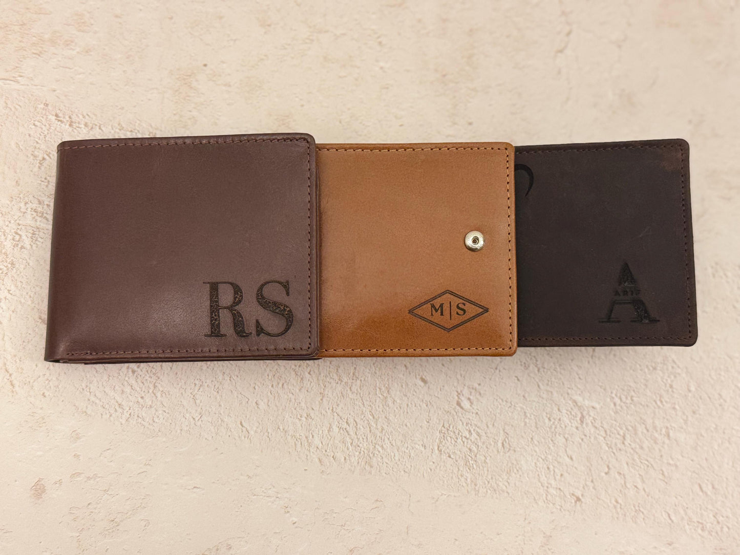 Birthday Gift Him Leather Wallet for Dad Special Present Idea Men Wallets with Pocket Card Case for Wedding Gift Dad Personalized Item
